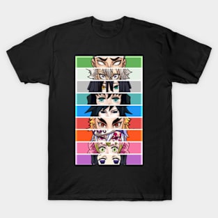 The 9 Hashira kimetsu no yaiba T-Shirt